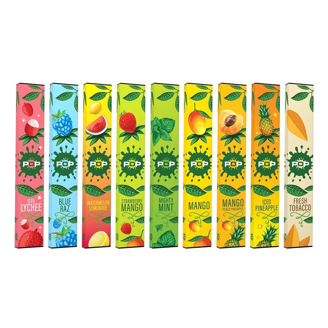 Pop Disposable Vape Mighty Mint Box Of 10 Pcs The Vapers World